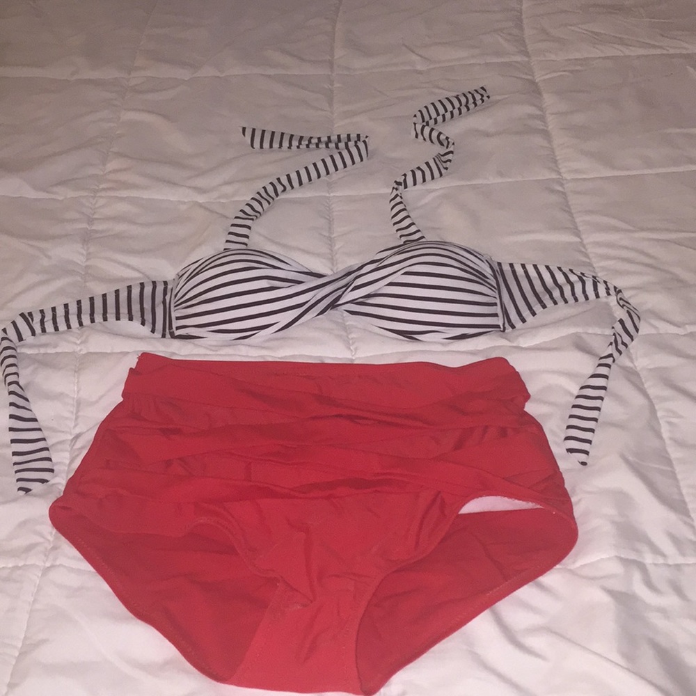 High waisted swimsuit